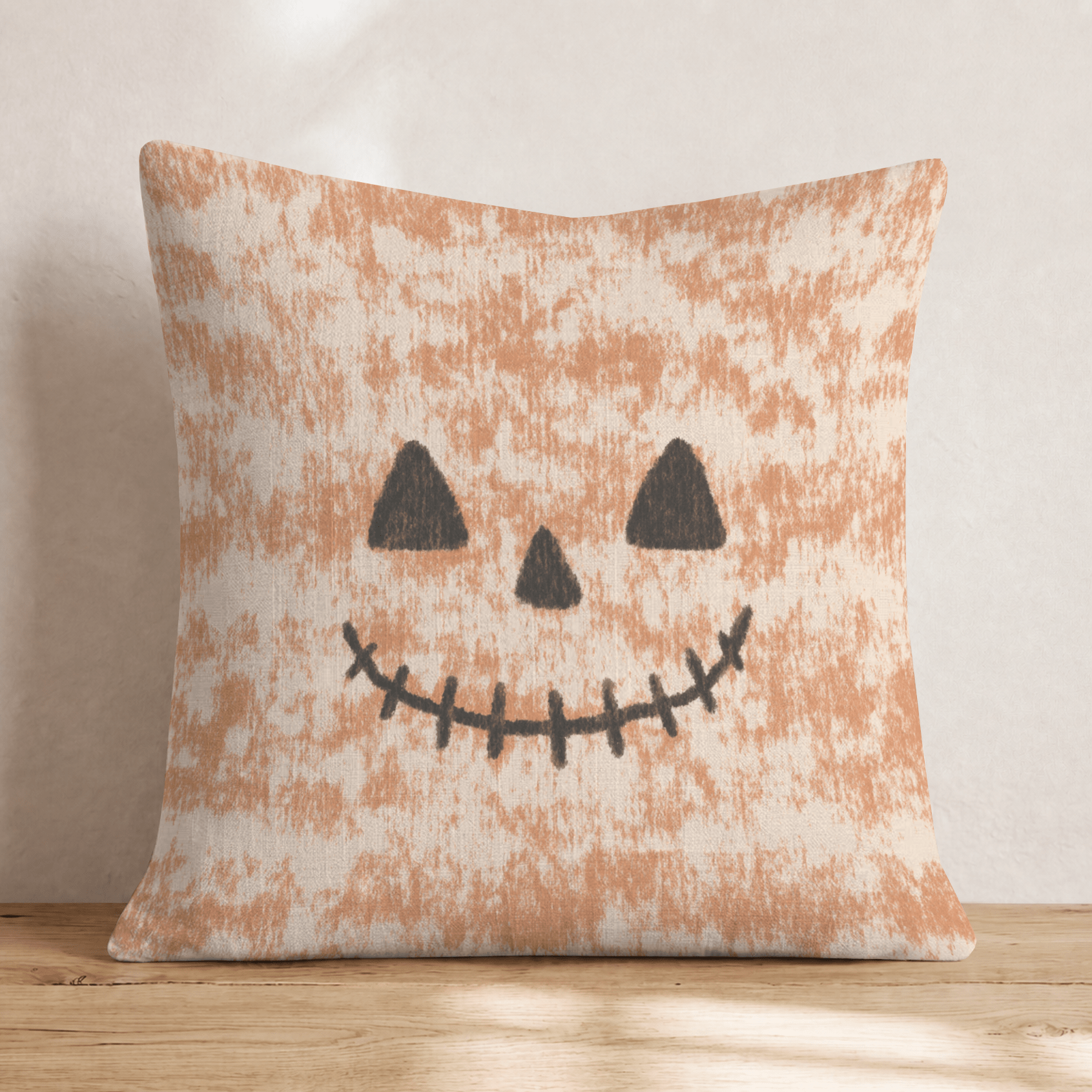 Stitched Smile Throw Pillow - Hillcroft Home