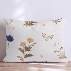 Stitched Wildflowers Throw Pillow - Hillcroft Home