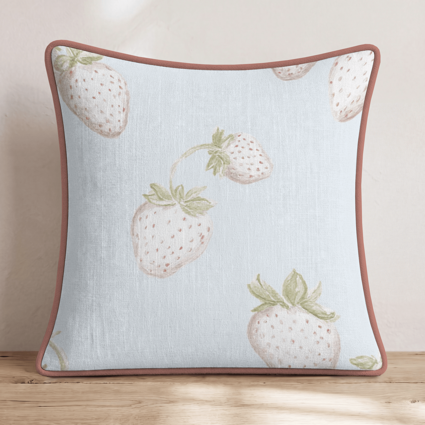 Strawberry Friends Throw Pillow - Hillcroft Home