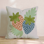 Strawberry Summers Throw Pillow - Hillcroft Home