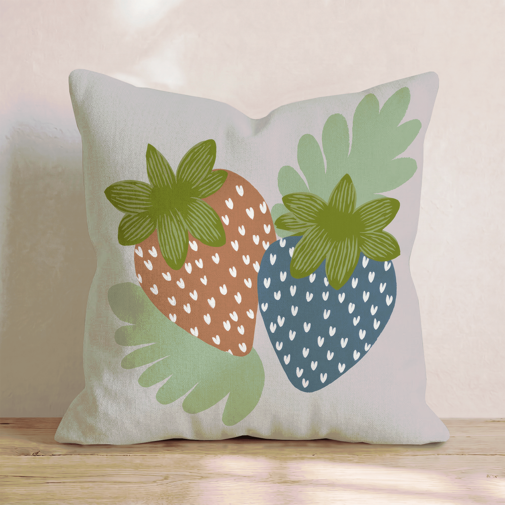 Strawberry Summers Throw Pillow - Hillcroft Home