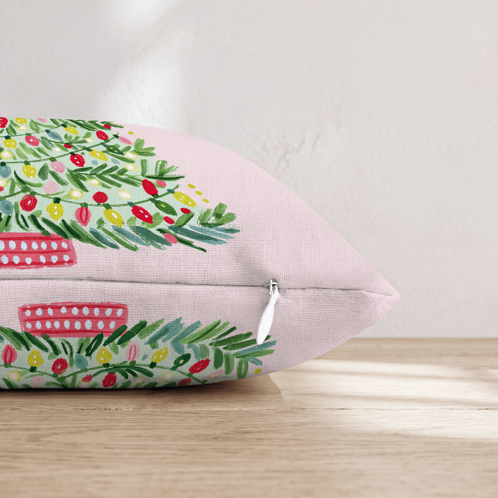 String Light Pine Throw Pillow - Hillcroft Home