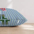 Striped Nutcracker Throw Pillow - Hillcroft Home