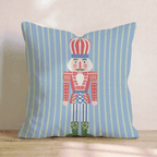 Striped Nutcracker Throw Pillow - Hillcroft Home