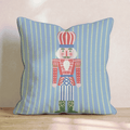 Striped Nutcracker Throw Pillow - Hillcroft Home