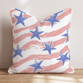 Stripes and Stars Throw Pillow - Hillcroft Home