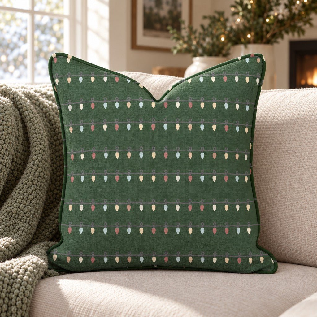 Strung Along Throw Pillow throw pillow - Hillcroft Home