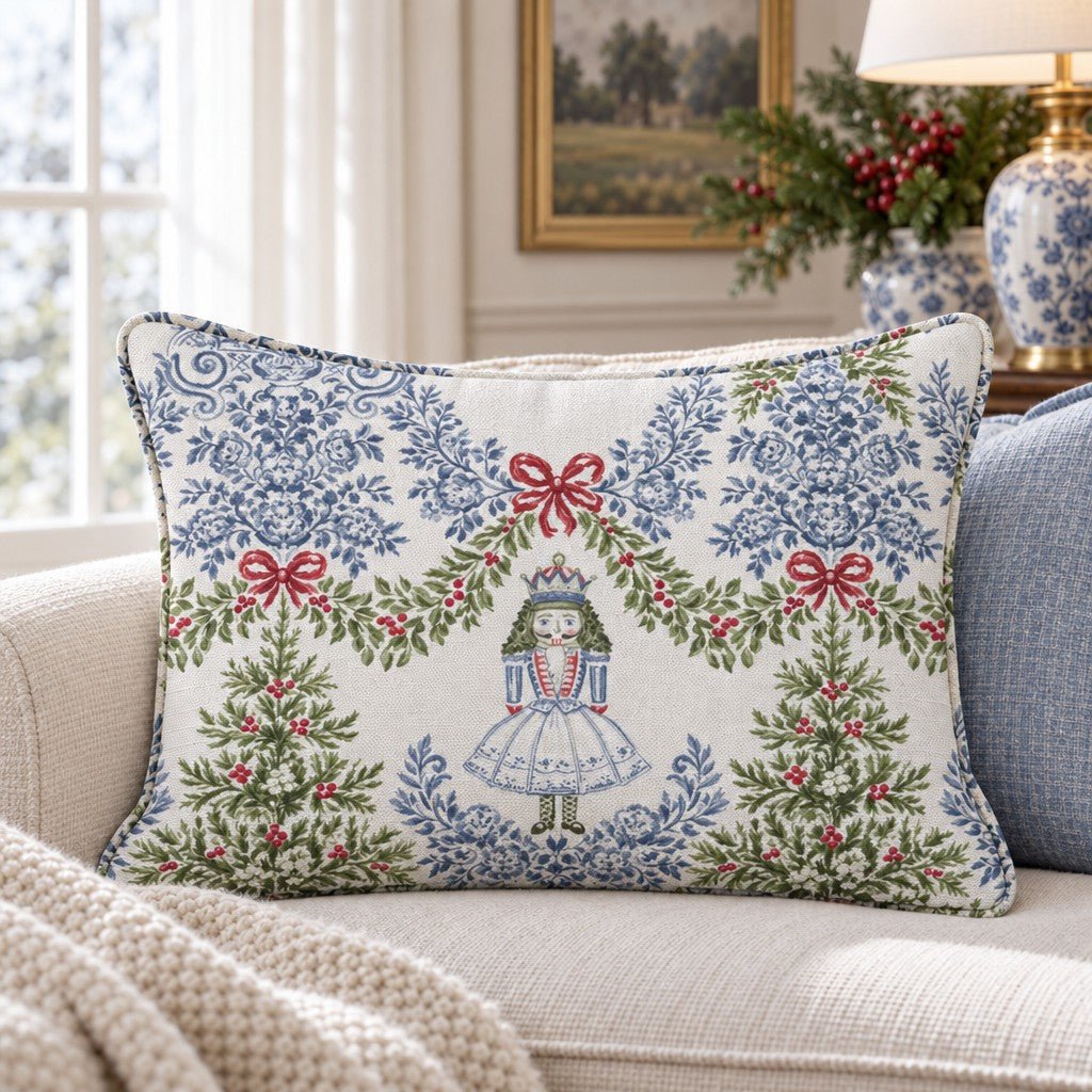Sugar Plum Soiree Throw Pillow throw pillow - Hillcroft Home