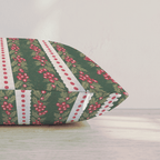 Sugarplum Garland Throw Pillow throw pillow - Hillcroft Home