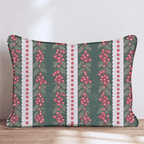 Sugarplum Garland Throw Pillow throw pillow - Hillcroft Home