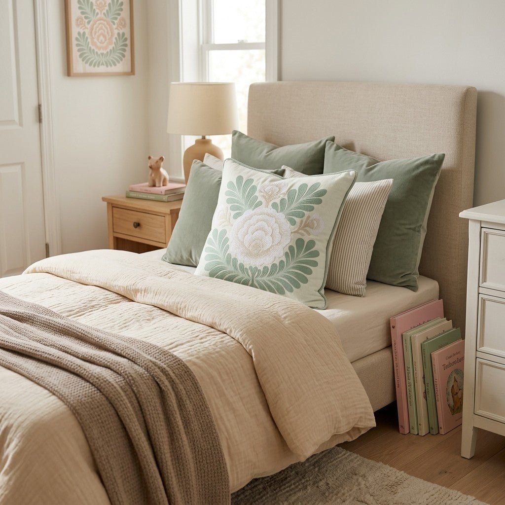 Summer Blossom Throw Pillow - Hillcroft Home