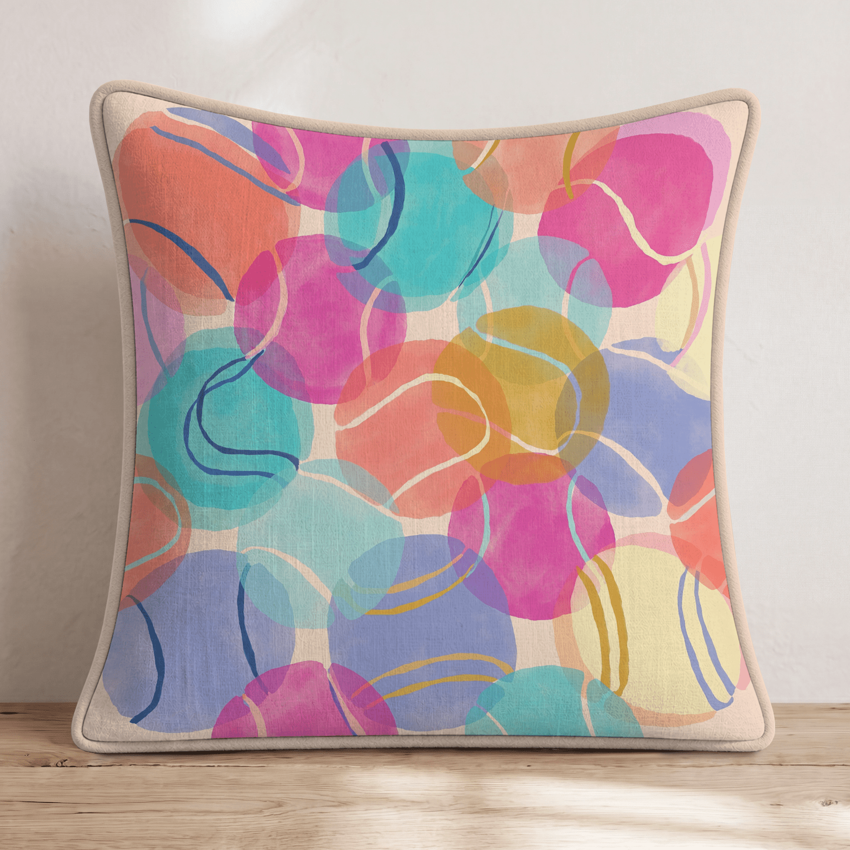 Summer Bounce Throw Pillow - Hillcroft Home