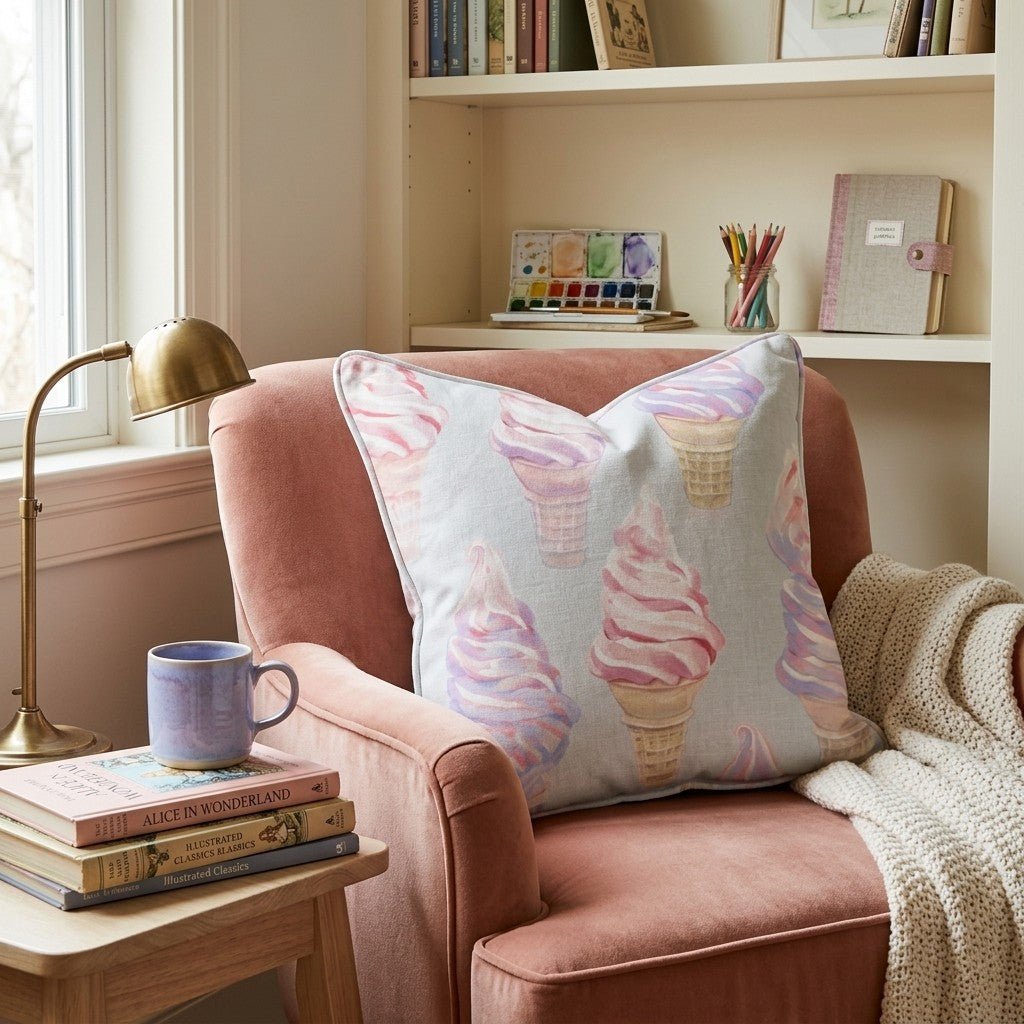 Summer Dream Cone Throw Pillow - Hillcroft Home
