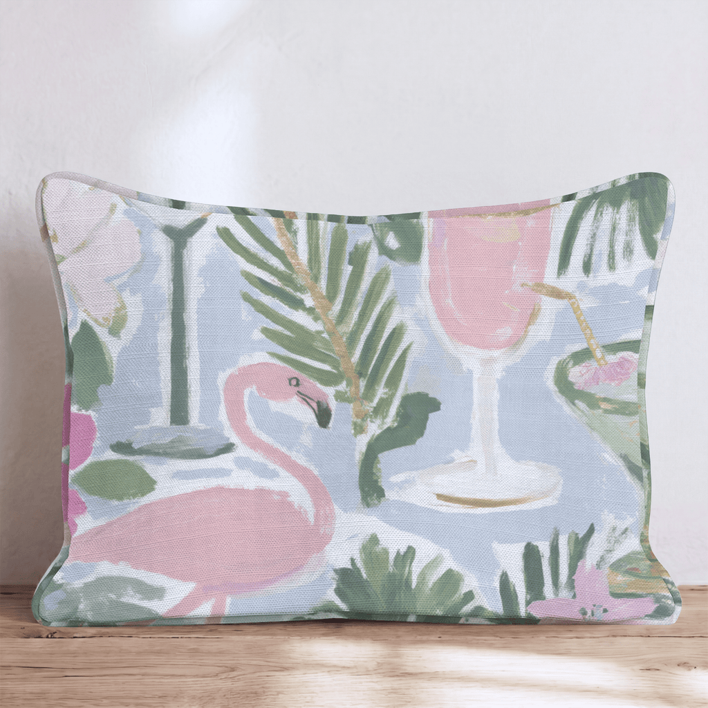 Summer Drinks Throw Pillow - Hillcroft Home