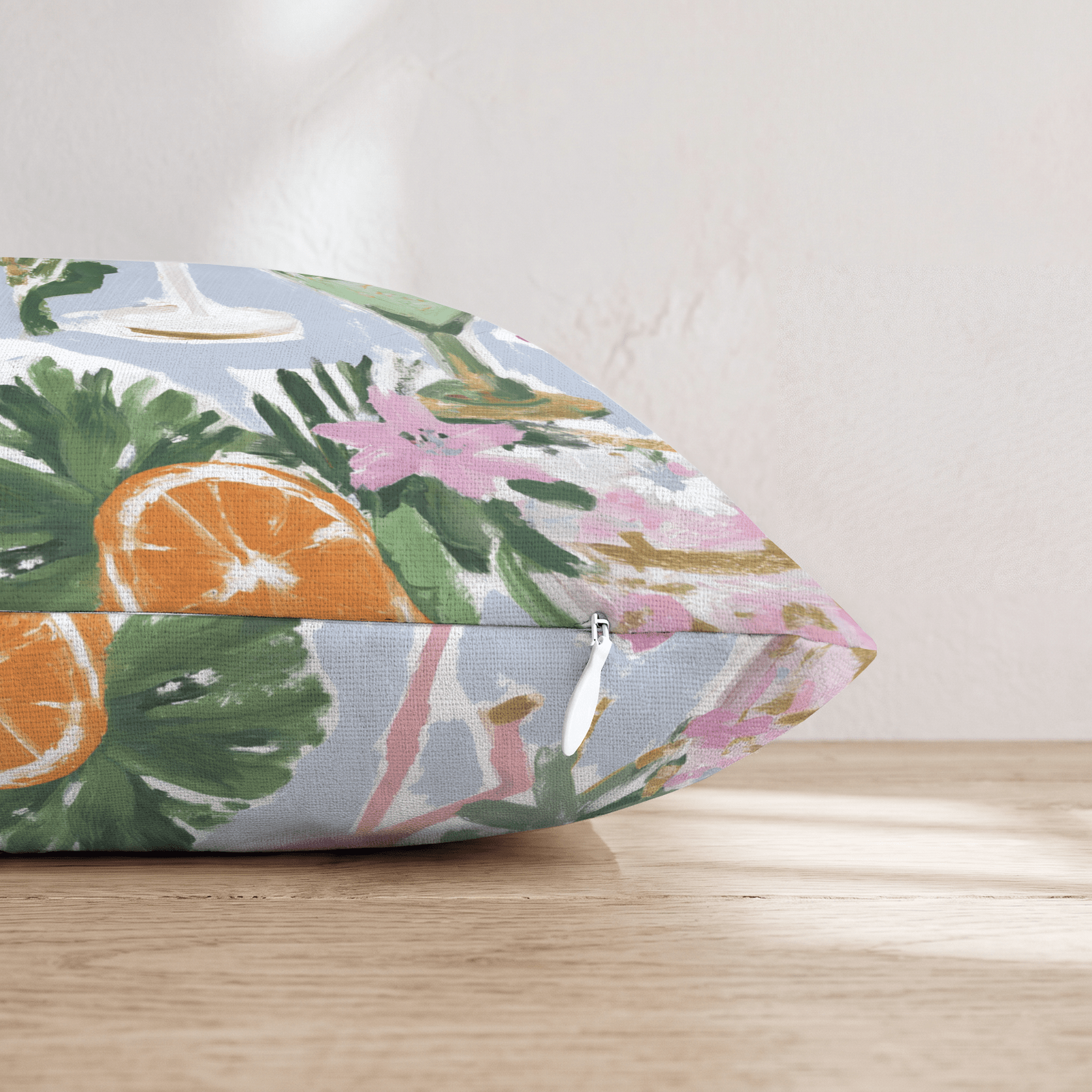 Summer Drinks Throw Pillow - Hillcroft Home