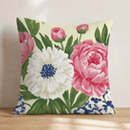Summer Florals Throw Pillow - Hillcroft Home
