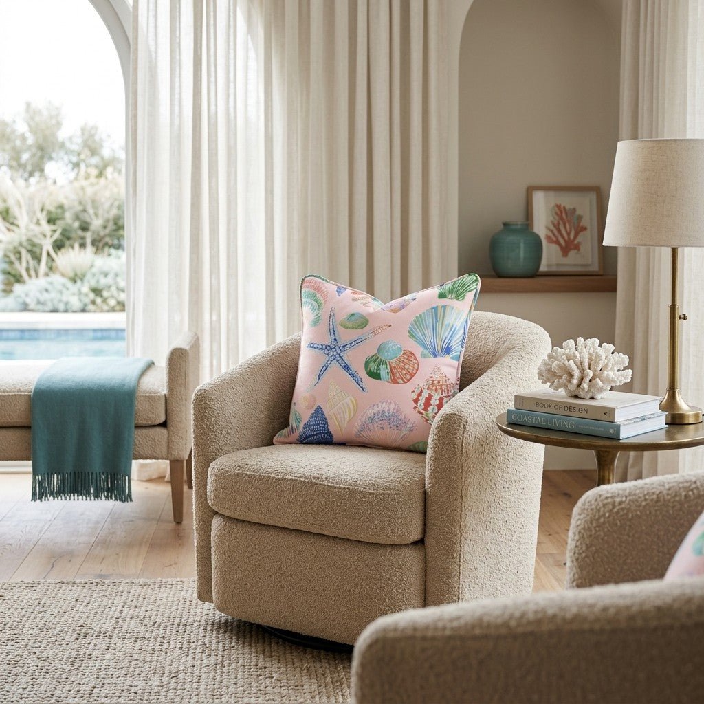 Summer Social Throw Pillow - Hillcroft Home