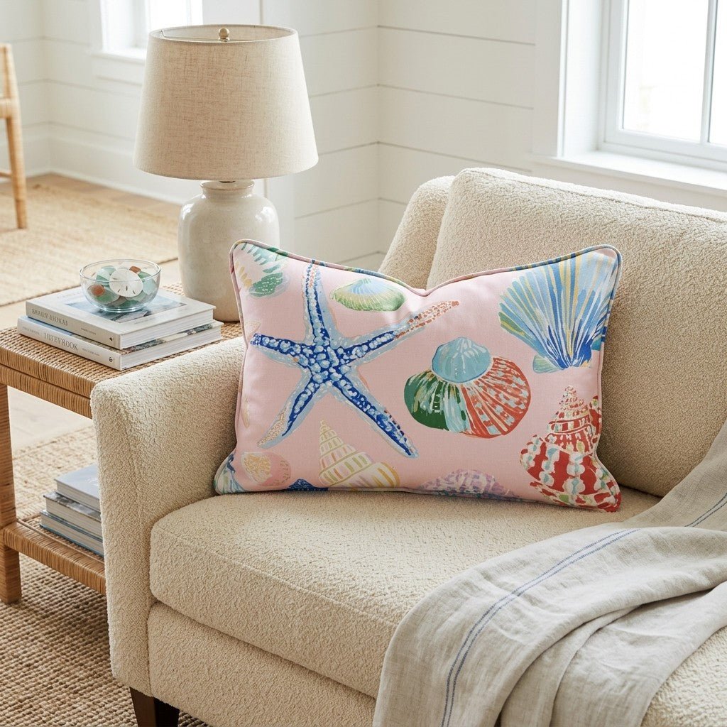 Summer Social Throw Pillow - Hillcroft Home