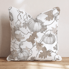 Sun Bleached Pumpkins Throw Pillow - Hillcroft Home