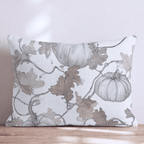 Sun Bleached Pumpkins Throw Pillow - Hillcroft Home