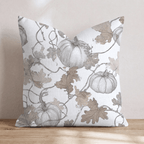 Sun Bleached Pumpkins Throw Pillow - Hillcroft Home