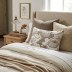 Sun Bleached Pumpkins Throw Pillow - Hillcroft Home