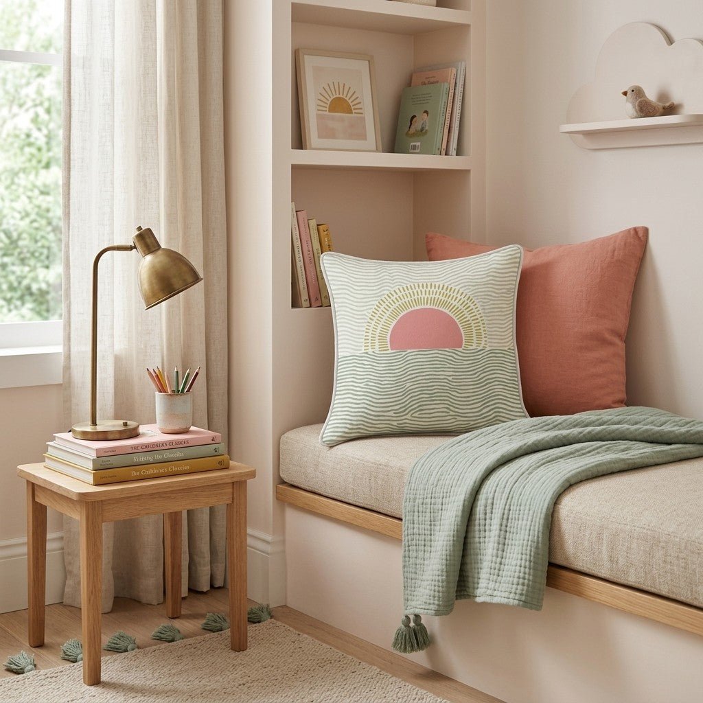 Sun Ray Bay Throw Pillow - Hillcroft Home