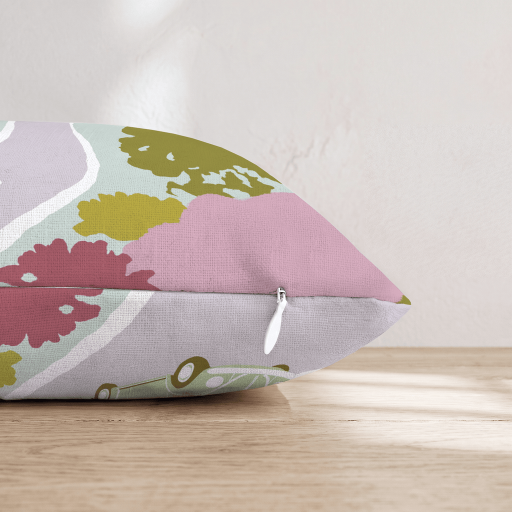 Sunday Drive Throw Pillow - Hillcroft Home