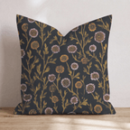 Sunflowers in the Dark Throw Pillow - Hillcroft Home
