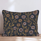Sunflowers in the Dark Throw Pillow - Hillcroft Home