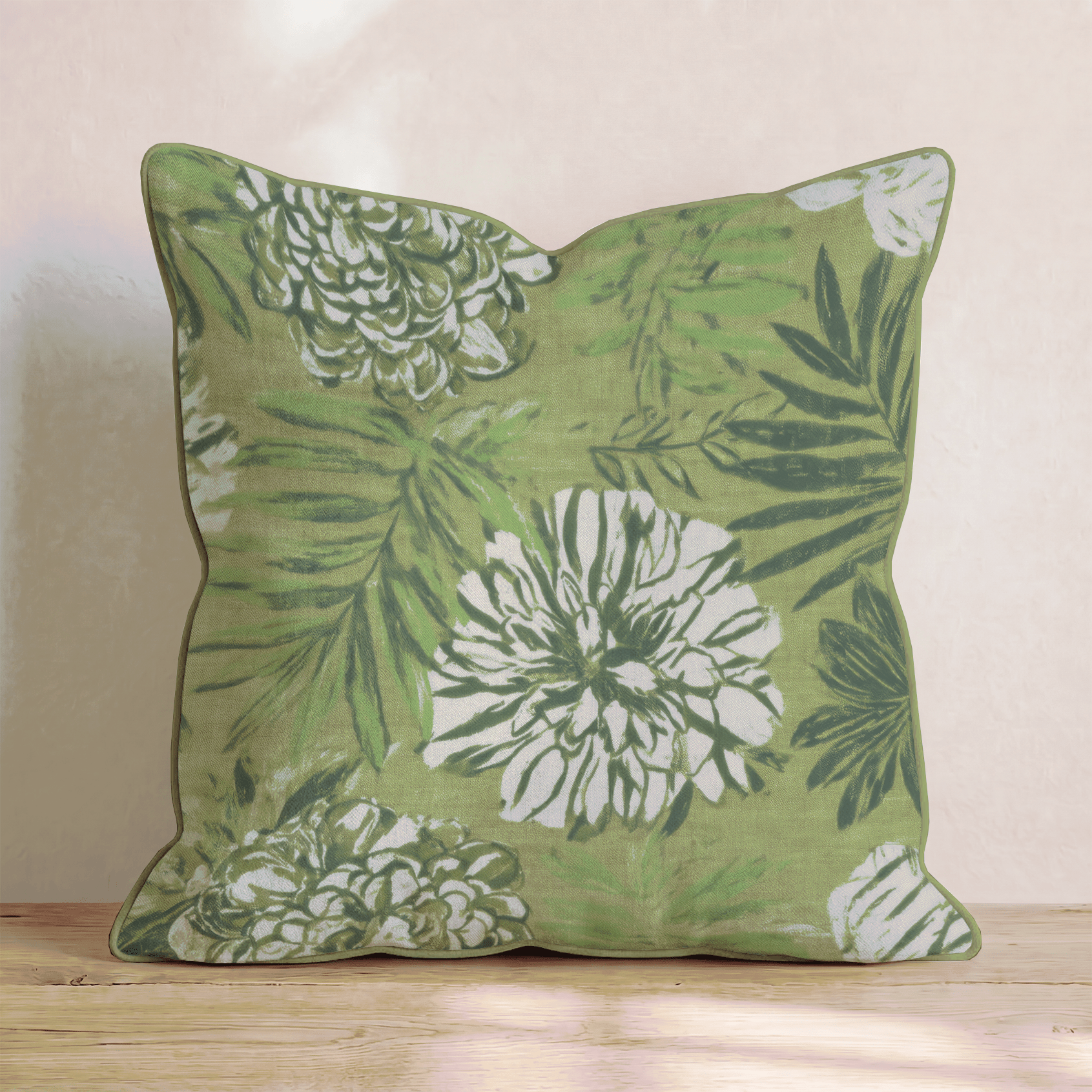Sunlit Leaf Throw Pillow - Hillcroft Home