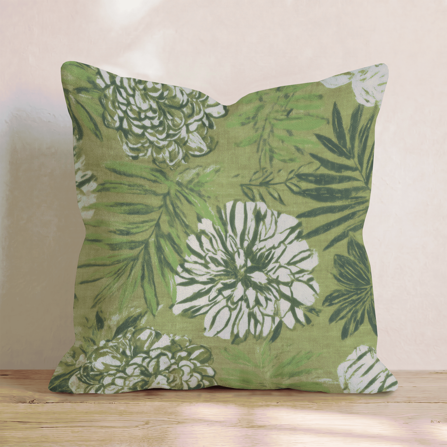 Sunlit Leaf Throw Pillow - Hillcroft Home