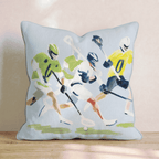 Sunny day Lacrosse Game Throw Pillow - Hillcroft Home
