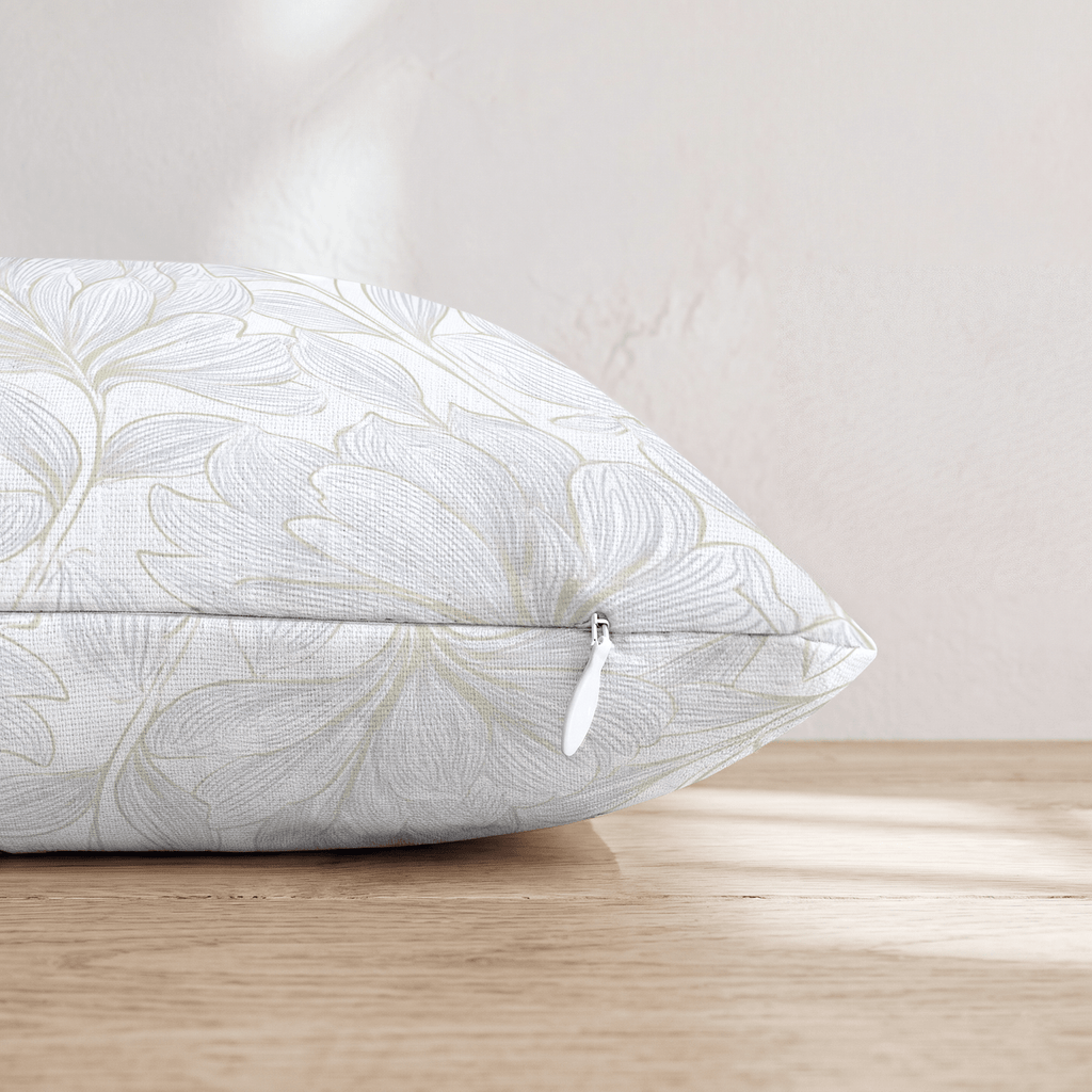 Sunrise White Throw Pillow - Hillcroft Home