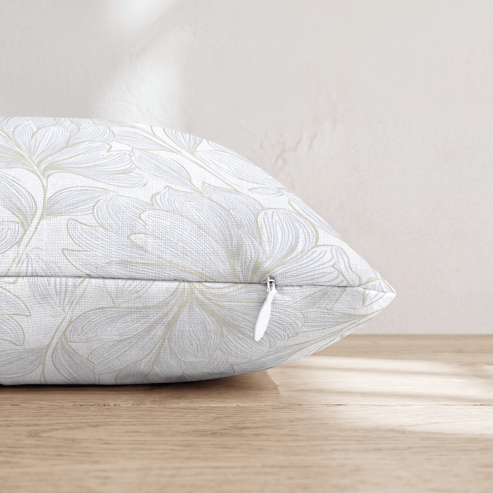 Sunrise White Throw Pillow - Hillcroft Home