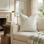 Sunrise White Throw Pillow - Hillcroft Home