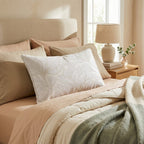 Sunrise White Throw Pillow - Hillcroft Home