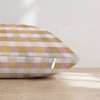 Sunset Woven Check Throw Pillow - Hillcroft Home