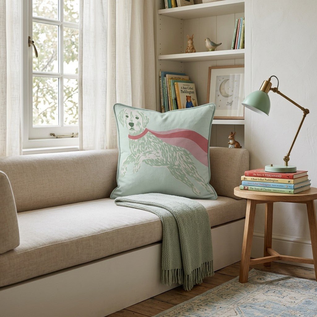 Super Dog Throw Pillow - Hillcroft Home