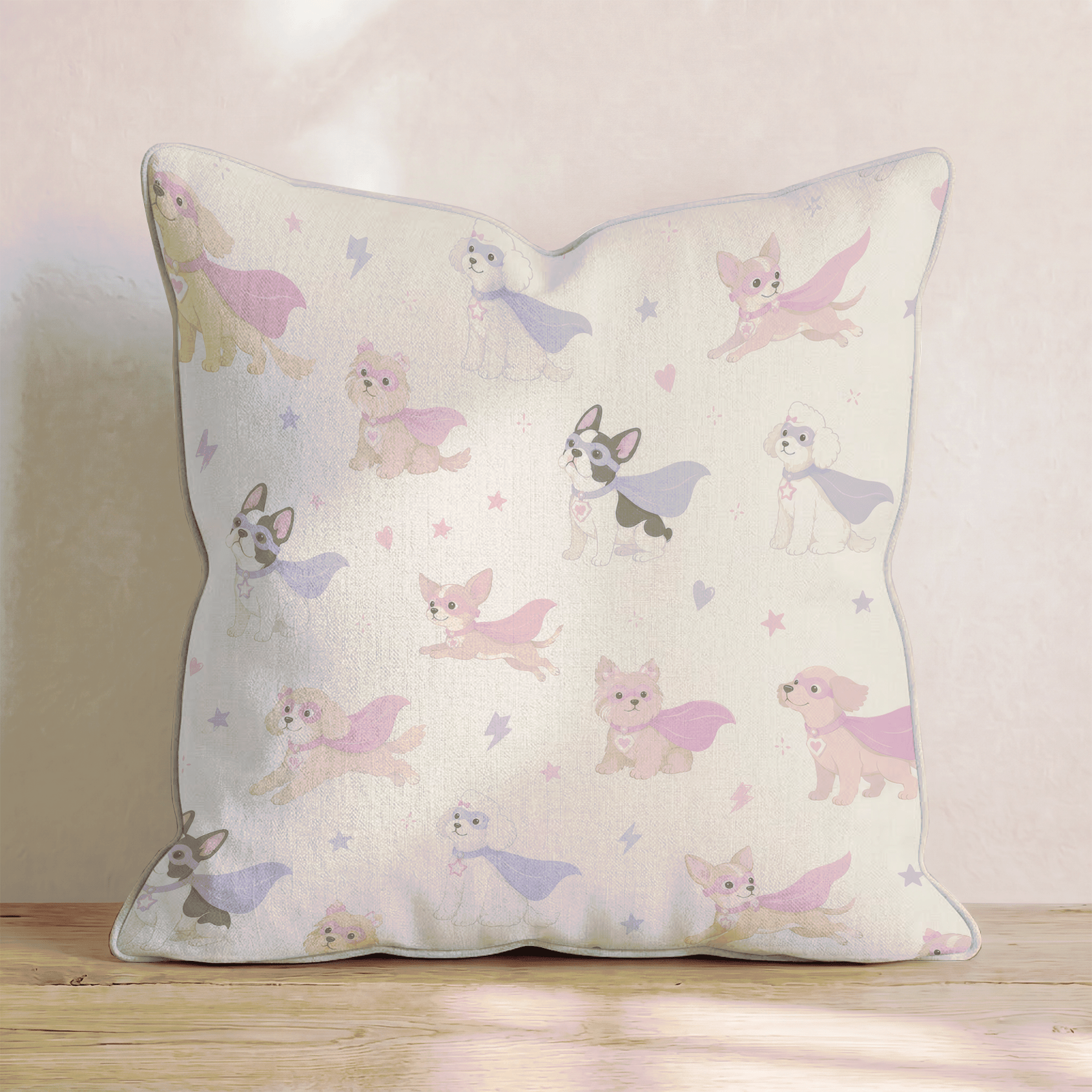 Super Pups Throw Pillow - Hillcroft Home