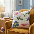 Superhero Comic Throw Pillow - Hillcroft Home
