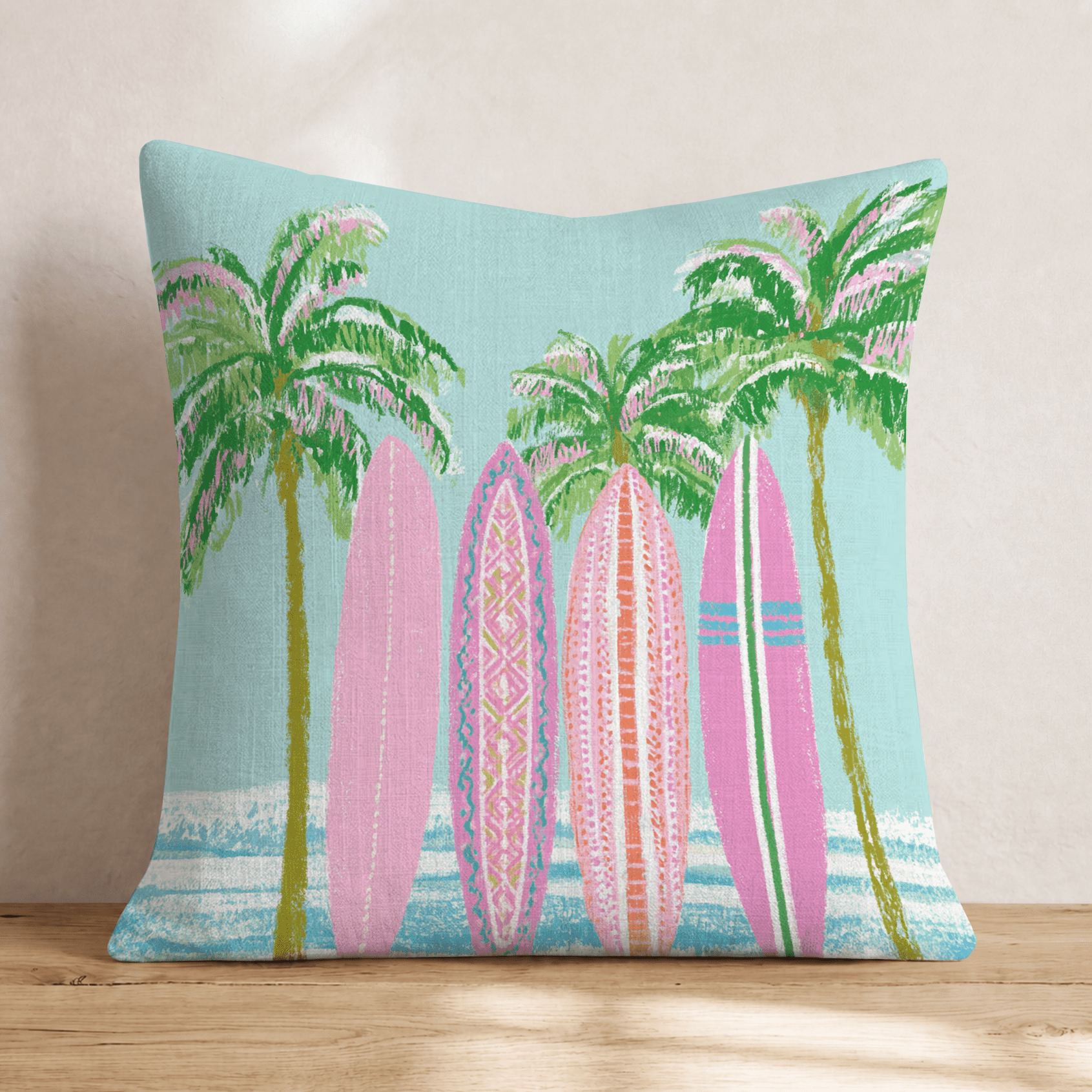 Surf Shack Throw Pillow - Hillcroft Home