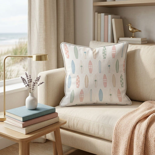 Surfboard Repeat Throw Pillow - Hillcroft Home
