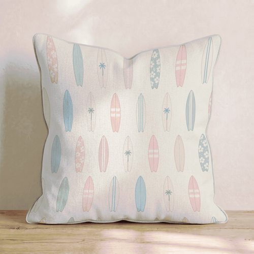 Surfboard Repeat Throw Pillow - Hillcroft Home