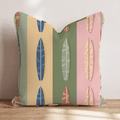 Surfboard Stripe Repeat Throw Pillow - Hillcroft Home