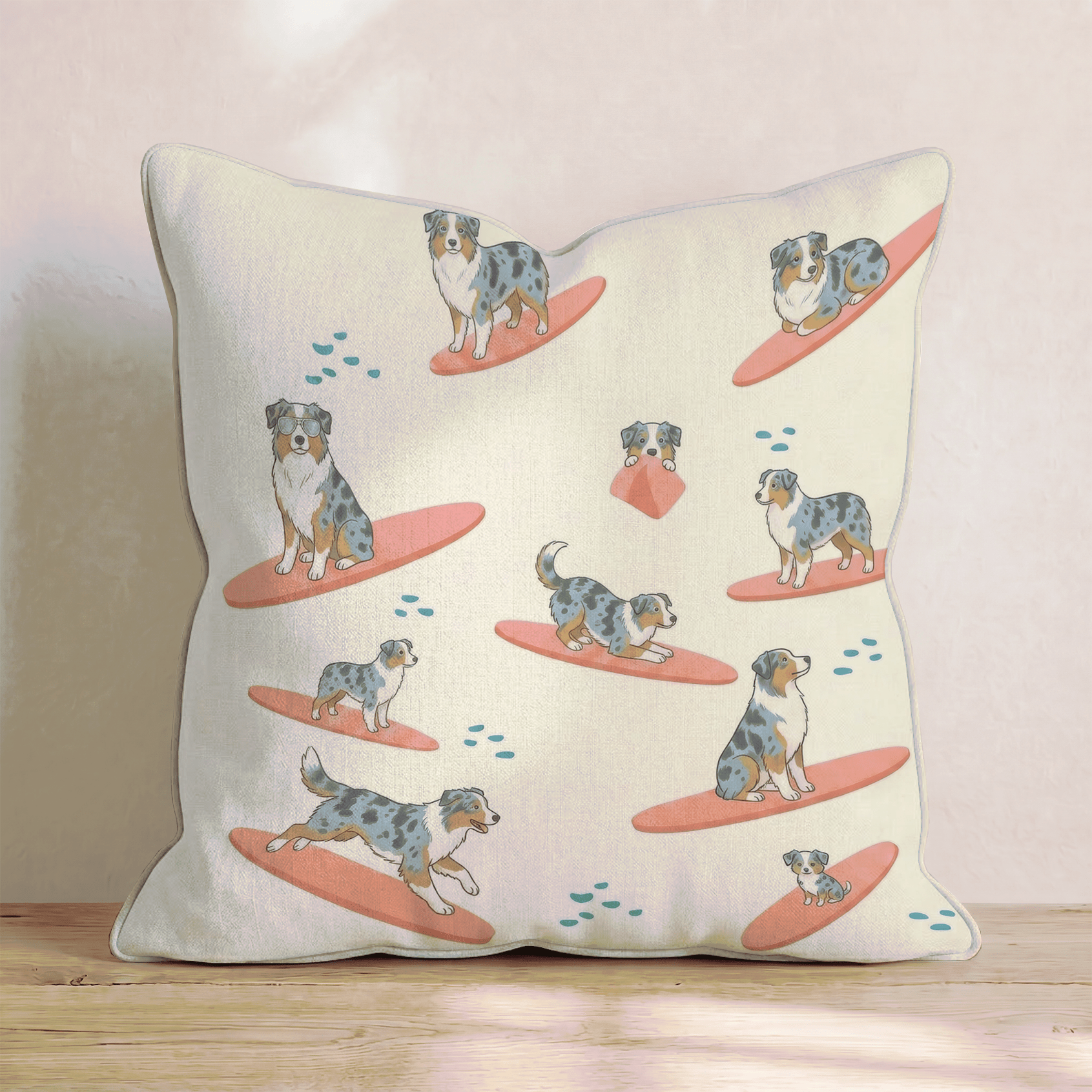 Surf's Up Aussie Throw Pillow - Hillcroft Home
