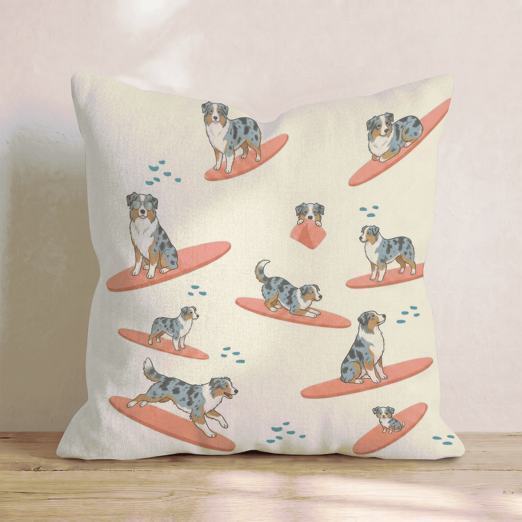 Surf's Up Aussie Throw Pillow - Hillcroft Home