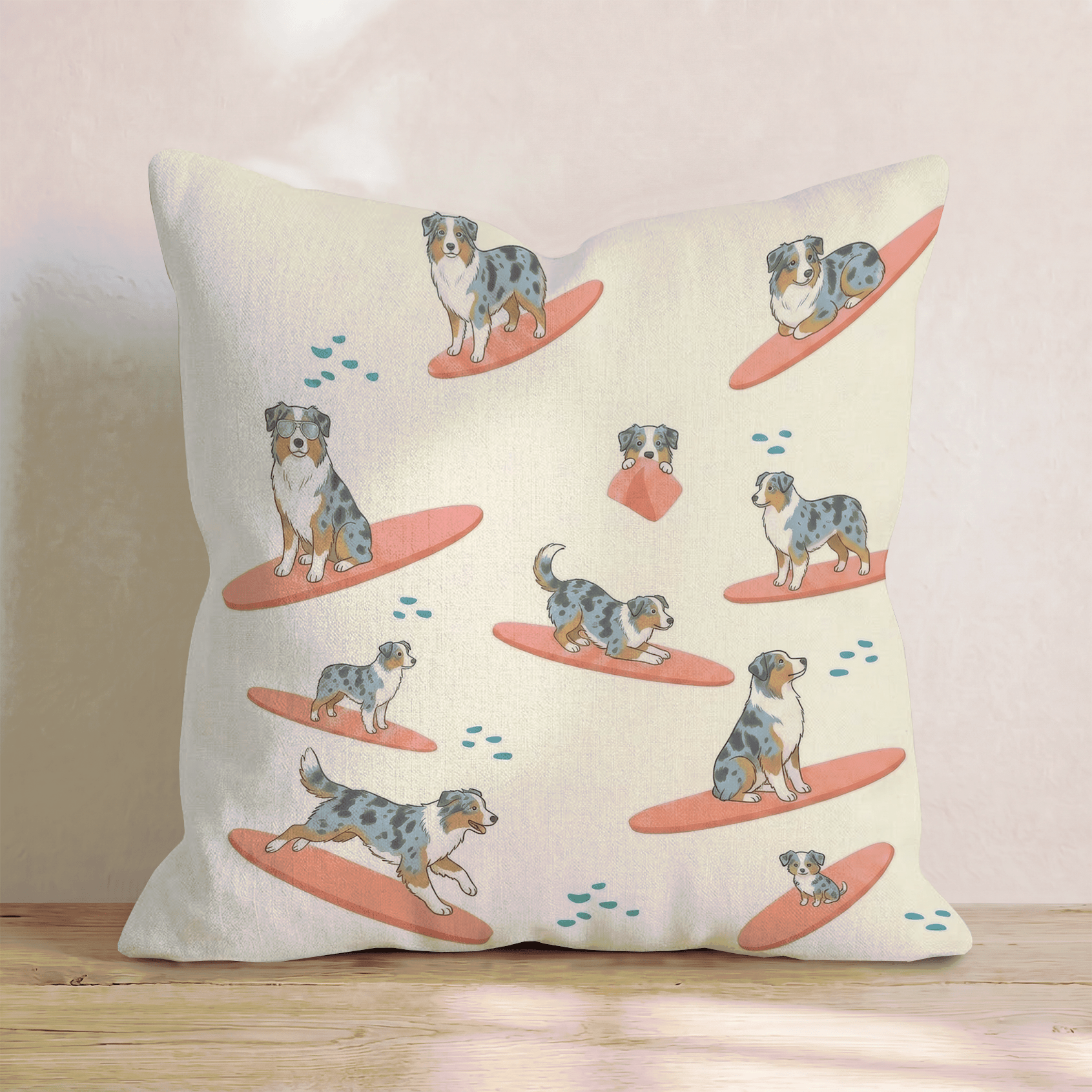 Surf's Up Aussie Throw Pillow - Hillcroft Home