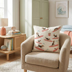 Surf's Up Beagle Throw Pillow - Hillcroft Home