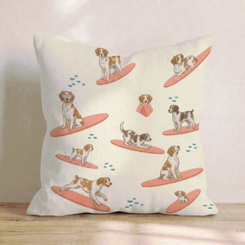 Surf's Up Brittany Throw Pillow - Hillcroft Home